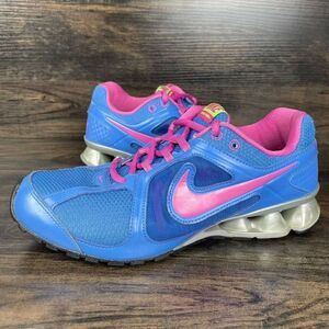 Nike Reax Run 8 Running Blue Pink Neon Sneaker Women’s Size 8.5 599562-400